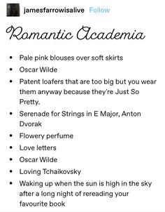 an image of a poem with the words romantic academy written in black and white on it