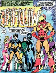 an old comic book cover with the title wild - man and other superheros in front of