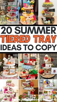 20 summer tiered tray ideas to copy