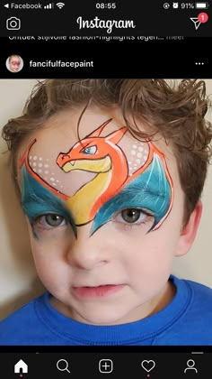 Facepainting Pokemon, Charmander Face Paint, Charizard Face Paint, Pokemon Face Paint Easy, Bowser Face Paint, Pikachu Face Paint, Surprised Pikachu