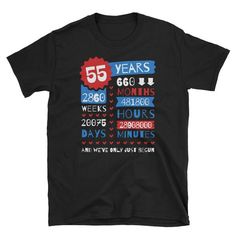 This "55 Years" gift shirt shows how long you've been together as a married couple.  Isn't this a sweet idea to wear on your anniversary day? It will remind you of your 55 sweet years of love and blessings. It's truly a gift of love specially made for couples just married 55 years ago. So, grab it now. #55thweddinganniversarygifts #weddinganniversarygifts #lovegift#giftoflove#couplegiftshirt  #55thweddinganniversary#anniversarygifts #55thweddinganniversarycoupleshirt Birthday Ideas For Women, Emerald Wedding Anniversary, 8th Wedding Anniversary Gift, 8th Wedding Anniversary, 7th Wedding Anniversary, Birthday Outfit For Women, 28th Birthday, Cotton Wedding, Emerald Wedding