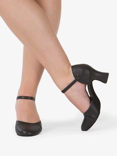 Black - Character Shoes | Theatricals T3415 | DiscountDance.com Dancer Shoes, Ballroom Shoes, Jazz Shoes, Street Shoes, Heel Pain, Pointe Shoes, Womens Athletic Shoes, Unisex Shoes, 2 Inch Heels