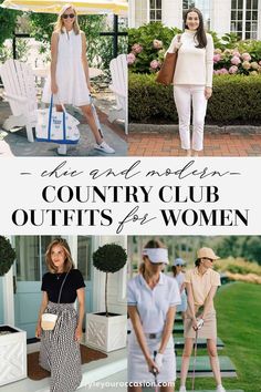 Country Club Outfits, Golf Tournament Outfit, Resort Casual