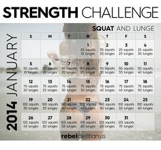 Challenge Calendar, Challenge 30 Day, Plie Squats, 30 Day Plank, Squat Variations, Squats And Lunges