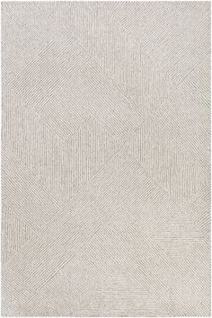 a white rug with an abstract design on the bottom, and a diagonal pattern in the middle