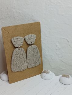 These handmade earring are pretty in a long textured dangle. Silver plated studs and hardware are used and are hypoallergenic. Textured Clay, Handmade Clay Earrings, Handmade Earring, Handmade Clay, Taupe Color, Pretty Earrings, Phoenix Az, Clay Jewelry, Handmade Earrings