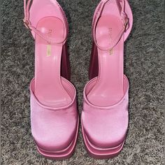 Super Cute Pink Platform Heels From Fashion Nova. Size 6.5 Women’s But Fits Like A 7.5-8. I’m A Size 7 And These Were A Bit Too Big For Me For Reference. Never Worn Besides In My House. Heel Is 6 Inches Long. Fashion Nova Heels, Pink Platform Heels, Pink Platform, Pink Babydoll, Pink Platforms, Fashion Nova Shoes, Shoes Pink, My House, Platform Heels