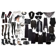 Lazy Witch Wardrobe by deery on Polyvore featuring H&M, Cutie, Mela Loves London, Influence, Cameo Rose, ONLY, VILA, AÃ©ropostale, Alice & You and VIPARO Witch Wardrobe, Bohemian Goth, Strega Fashion, Nu Goth, Witch Outfit, Witch Fashion, Witchy Fashion, Grunge Style, Mori Girl