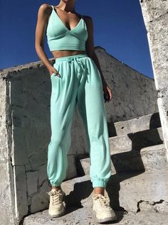 Excited to share the latest addition to my #etsy shop: Teal Rib Knit Lounge Set, 2 piece Matching Lounge Set, Two Piece Joggers Set, Turquoise Comfiest Loungewear https://etsy.me/3cNvi9c #ribknitset #drawstringpantsset #loungeset Ribbed Lounge Set, Matching Lounge Set, Pleather Leggings, Wet Look Leggings, Joggers Set, Fashion Pics, 2020 Fashion Trends, Summer Clothing