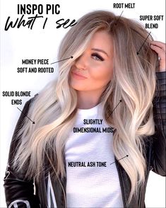 Highlighter Hair Color, Roots And Highlights, Rooted Brown Hair With Blonde Highlights, Blonde Highlights Fall 2023, Hair Color For Blondes 2023, Fun Winter Hair Colors For Blondes, Blonde Hair 2023 Fall, Fall Blonde Trends, 2023 Fall Hair Trends Blonde