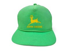 Vintage John Deere hat. Snapback closure with a mesh backing and screenprinted graphics Brand: Yupoong Size: Adjustable (One Size Fits Most) Condition: Flawed Flaws: Notable staining and discoloration throughout John Deere Hat, Farmer Tractor, John Deere Hats, Greenville Sc, Snapback Cap, John Deere, Trucker Cap, Caps Hats, Screen Printing