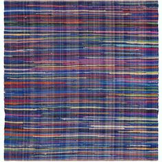 a multicolored rug with fringes and stripes on the bottom, in various colors