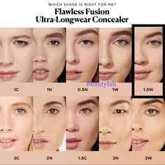 Laura Mercier Flawless Fusion Ultra Longwear Concealer 1.5wfull Size- New In Box Blurring Powder, Laura Mercier Makeup, Brightening Powder, Sephora Beauty, Skin Blemishes, Skin Imperfection, Makeup Concealer, Flawless Face, Makes You Beautiful