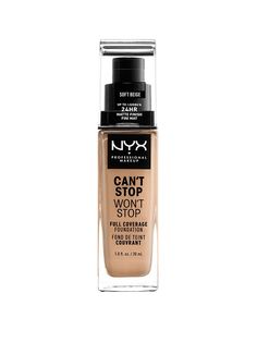 Lightweight, waterproof and pigmented AF, NYX Professional Makeup's new Can’t Stop Won’t Stop Full Coverage Foundation hustles as hard as you do.This comfy liquid formula comes in 45 flattering tones that don’t transfer. Every creamy shade glides on smooth, delivering matte coverage and color that stays true for up to 24 hours.NYX Professional Makeup's little overachiever also works to control shine and mattify your complexion all-day long. But it doesn’t stop there: this foundation is waterproof, noncomedogenic and suitable for normal, oily, combination, and sensitive skin types!Depth: 31 MMHeight: 117 MMWidth: 31 MMFeatures24 hour wear / WaterproofComfortable full matte coverageNoncomedogenic & suitable for all skin types Can't Stop Won't Stop, Fancy Dress Accessories, Fancy Dress For Kids, Nyx Professional Makeup, After Shave, Professional Makeup, Men's Grooming, All Skin Types