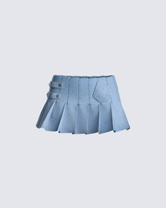 You’ll be looking a swipe right on tinder in our cuteass BEVERLY skirt 😍 Who doesn’t love a little denim 👅 Cute Fitted Denim Skirt, Cute Fitted Denim Skirt With Pockets, Cute Fitted Mini Denim Skirt, Denim Pleated Skirt, Denim Fits, Tropical Print Top, Future Of Fashion, Welcome To The Future, Swipe Right