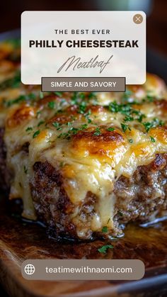 the best ever phily cheesesteak meatloaf recipe is simple and savory