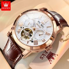 Just found this amazing item on AliExpress. Check it out! $60.42 | OLEVS 6668 Roman Scale Automatic Mechanical Watch For Men Top Brand Waterproof Man Wrist Watches Auto Date Original Hand Clock Auto Date, Mens Chronograph, Automatic Watches For Men, Luxury Watches For Men, Wristwatch Men, Mechanical Watch, Automatic Watch, Luxury Watch