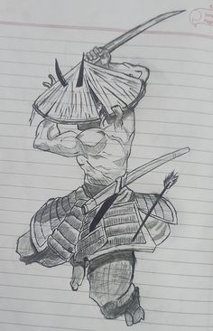 #anime #samurai #art #pen Stick Men Drawings, Samurai Drawing, Anime Drawings For Beginners, Anime Samurai, Samurai Illustration, Emoji Drawings, Pencil Drawings Of Animals, Dragon Ball Painting, Anime Drawing Books