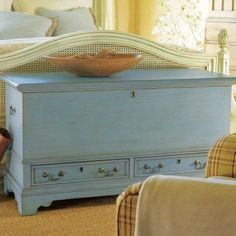 Somerset Bay Aspen Blanket Chest - Available in a Variety of Finishes - Nightstands & Chests -  The Well Appointed House Cottage Bungalow, Chest Furniture, Cedar Chest, Blanket Chest, Traditional Furniture, Dressers And Chests, Coastal Cottage, Hand Crafted Furniture, A Blanket