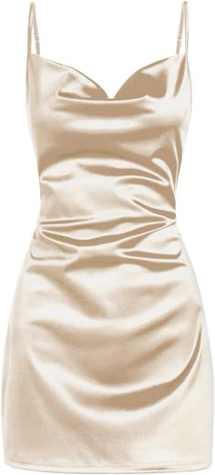 Fancyvestido this short Champagne homecoming dress features a cowl neck, adjustable straps and tie back. ♡ SKU: FV11969♡ Fabric: Satin♡ Size: US 2-16. True to the size chart. Check our Size Chart to get your correct size.♡ Besides stand sizes 2-16, we still offer free custom sizes. You can email me your specific size, before or after your order.Which requires the following measurements:Bust:___ inch/cmWaist:___ inch/cmHips:___ inch/cmHollow to Hem___inch/cm (for the short dress) ;Hollow to Floor Irina Jelavic, Champagne Homecoming Dresses, Strap Dress Summer, Socialite Style, Satin Homecoming Dress, Satin Cocktail Dress, Looks Party, Spaghetti Strap Mini Dress, Dress Spaghetti