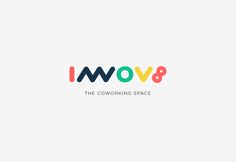 the logo for i mov8 is shown in multicolored letters on a white background