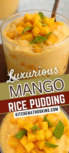 Learn how to make the best mango pudding recipe in pressure cooker. This mango dessert is the one of best instant pot rice recipes. Get the easy rice pudding recipe at kitchenathoskins.com.