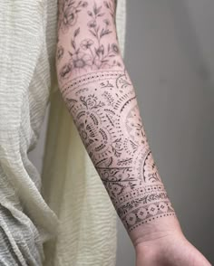 a person with a tattoo on their arm