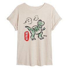 Toy Story - Doodle Rex Graphic - Women's Oversized T-Shirt - Celebrate the essence of Disney's Disney with officially licensed apparel featuring unique designs crafted exclusively by Hybrid Apparel. Each piece brings beloved characters, iconic imagery, and memorable moments to life, offering Disney fans a one-of-a-kind way to showcase their passion. Disney Doodles, Blue Shark, Red Logo, Disney Shirts, Disney Ladies, Oversized T Shirt, Memorable Moments, Tee Shop, Oversized Tshirt