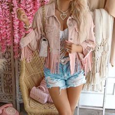 Pink Western Dress, Best Coachella Outfits, Benton Arkansas, Farm Tips, Country Pink, Jacket Diy, Eras Tour Outfit Ideas, Rhinestone Cowgirl, Country Outfit