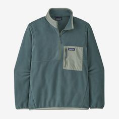 Patagonia Men's Microdini 1/2-Zip Fleece Pullover Patagonia Pullover, Wind Protection, Pull Sweat, Mens Fleece, Pullover Designs, Half Zip Pullover, Pullover Men, Range Of Motion, Half Zip