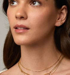 This dainty gold chain is a perfect delicate necklace to layer or wear alone. It is the perfect pendant chain to hang chains on. Made to stack, layer, and wear everyday.  Also available in sterling silver.
Adjustable length: 17"- 19" Everyday Sterling Silver Layered Necklace With Delicate Chain, Everyday Sterling Silver Initial Necklace With Delicate Chain, Minimalist Jewelry With Delicate Chain And Initial Pendant, Sterling Silver Chain Necklace For Layering, Gold Minimalist Initial Necklace With Paperclip Chain, Minimalist Gold Initial Necklace With Paperclip Chain, Dainty Rose Gold Chain Necklace For Layering, Minimalist Rose Gold Layered Necklace With Adjustable Chain, Rose Gold Jewelry With Delicate Chain For Layering