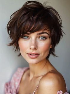 Pixie Cut 2024, Shag Pixie, Genderfluid Haircut, Short Hair Images, Chin Length Hair, Shot Hair Styles, Short Hair With Layers