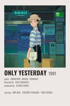 an advertisement for the movie only yesterday