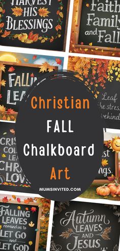 the christian fall chalkboard art project