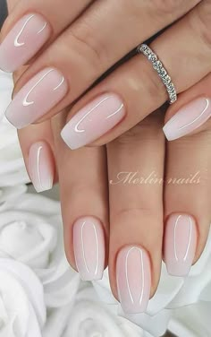 Simple Wedding Nails, Bridal Nails Designs, Natural Acrylic Nails, Wedding Nails Glitter, Wedding Nails For Bride, Wedding Nails Design