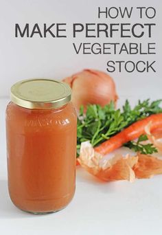 a jar filled with carrots next to some vegetables