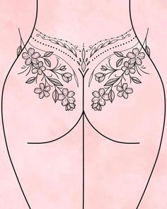 Floral Back Tattoos, Hip Thigh Tattoos, Dope Tattoos For Women, Stylist Tattoos, Tattoo Design Book, Spine Tattoos, Elegant Tattoos, Feminine Tattoos, Dope Tattoos