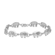 Frustrated with other womens bracelets that are difficult to put on and take off? The JewelExcess White Diamond Elephant Bracelet features a secure, premium-grade lobster claw clasp that makes it easier to put on and remove your animal bracelet – saving you precious minutes while you’re getting ready in the morning. Unlike other jewelry bracelets that break easily during wear, our silver link bracelet is crafted for long-lasting quality and durability. Made out of hypoallergenic .925 Sterling Si Sterling Silver Jewelry Bracelets, Animal Bracelet, Elephant Jewelry, Sister Bracelet, Silver Link Bracelet, Elephant Bracelet, Silver Elephants, 925 Silver Bracelet, Everyday Jewelry