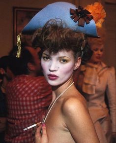 Kate Moss, Take A, Spring Summer, Makeup, Flowers, Blue, Make Up