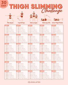 Thigh Challenge, Month Workout Challenge, Plie Squats, Healthy Quotes, Month Workout, 30 Day Fitness, 30 Day Workout Challenge, Body Workout Plan, Thigh Exercises