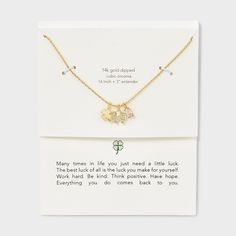 Elevate your style with 14k Gold Dipped Lucky Clover, Cubic Zirconia Elephant Charm Necklace – Gold, a symbol of luck and hope. This delicate necklace features a beautifully crafted clover and elephant, made from durable stones that shines with a subtle, elegant luster. The pendant hangs gracefully on a fine gold chain, making it perfect for layering or wearing alone as a statement piece. Ideal for daily wear or special occasions. Symbol Of Luck, Pave Necklace, Chain Making, Ball Chain Necklace, Initial Pendant Necklace, Gold Charm Necklace, Elephant Charm, Lucky Clover, Gold Dipped