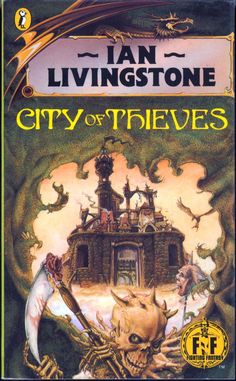 the cover to city of thieves by jan livingstone, with an image of a demon