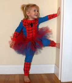 Put a tutu on any boys' costume = girls' costume! http://girlwithalessonplan.tumblr.com Spidergirl Costume, Halloween Fest, Boy Costumes, Girl Costumes, Future Kids, Future Baby, Halloween Ideas, Kids Costumes, Supergirl