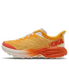 (WMNS) HOKA ONE ONE Speedgoat 5 'Sunset Orange' 1123161-RYEG Sunset Orange, Hoka One One, Fashion Performance, Stylish Sneakers, Perfect Pair, Your Perfect, The One, Orange, Sneakers