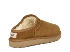 UGG Classic Slipper - Free Shipping | DSW Low Uggs, Ugg Classic Slipper, Slipper Outfit, Slippers Outfit, Uggs For Cheap, Ugg Tasman Slippers, Wishlist 2022, Boston Shearling, Classic Slippers