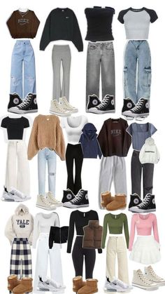 Cute College Outfits, Simple Outfits For School, Everyday Casual Outfits, Casual Preppy Outfits, Outfit Inspo Casual, Trendy Outfits For Teens, Clothes And Shoes, Cute Lazy Day Outfits, Everyday Fashion Outfits