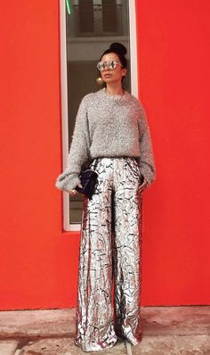 Dressy Boho, Silver Pants, Fest Outfits, Pastel Outfit, New Years Outfit, Holiday Party Dresses, Looks Street Style, Fashion Weeks, Looks Chic