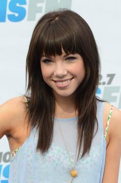 Women Haircuts Long, Layered Haircuts With Bangs, Carly Rae Jepsen, Fringe Hairstyles