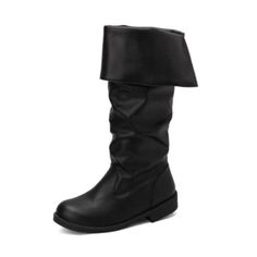 DUNHAO COS Medieval Male and Female Renaissance Pull On Mid Calf Gothic Boots Flat Jazz Boots Renaissance Boot Medieval Male, Gothic Boots, Boots Flat, Male And Female, Mid Calf, For Free, Boots