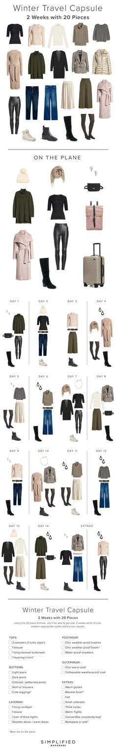 Pack For 2 Weeks, Winter Travel Packing, Carryon Suitcase, Chunky Sweaters, Winter Travel Outfit, Packing Ideas